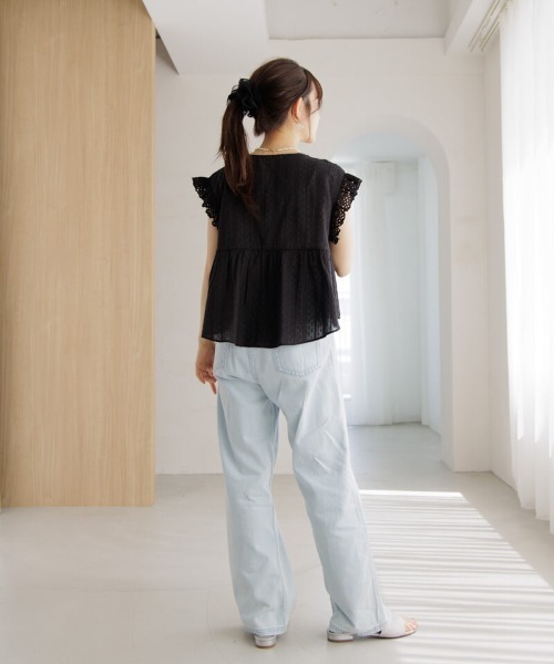 flower（フラワー）の「シープリーツシュシュ（シュシュ・レディース・ホワイト/ブラック・FREE）」の20枚目の写真