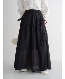 JUMELLE | ribbon gather skirt(スカート)