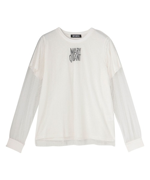 【限定セール！】 MARY QUANT（マリークワント）の「ドットチュールレイヤード トップス