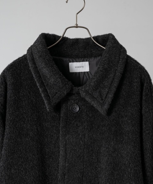 Wool Blend Shaggy Over Coat / ウールブレンドシャギーオーバーコート
