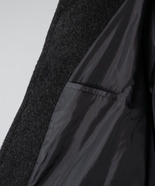 Wool Blend Shaggy Over Coat / ウールブレンドシャギーオーバーコート