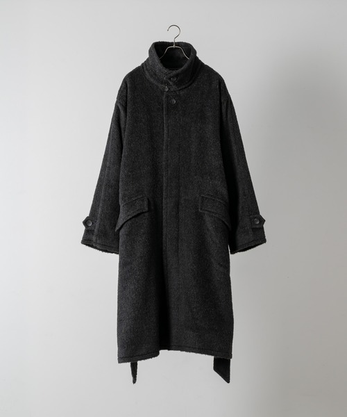 Wool Blend Shaggy Over Coat / ウールブレンドシャギーオーバーコート