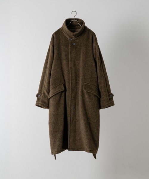 Wool Blend Shaggy Over Coat / ウールブレンドシャギーオーバーコート