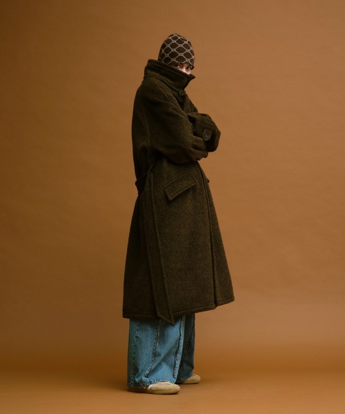 soerte（ソエルテ）の「Wool Blend Shaggy Over Coat / ウールブレンド