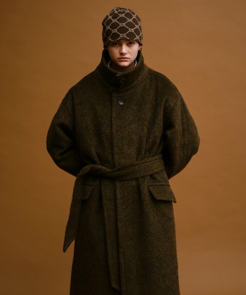 soerte（ソエルテ）の「Wool Blend Shaggy Over Coat / ウールブレンド