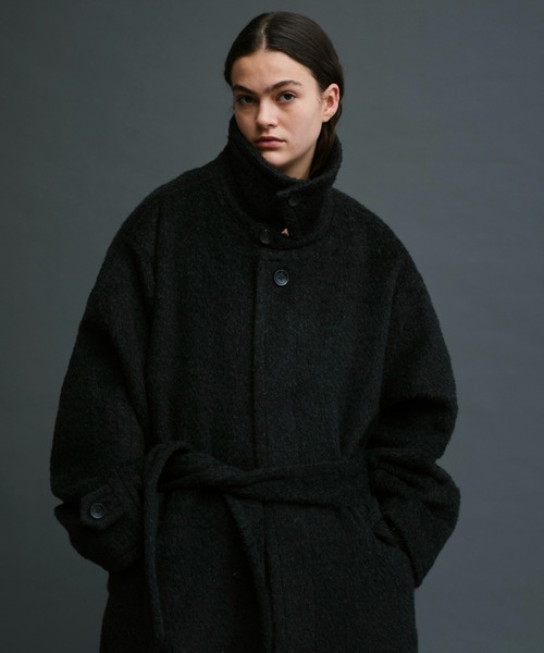 soerte（ソエルテ）の「WOOL BLEND SHAGGY OVER COAT/ウール