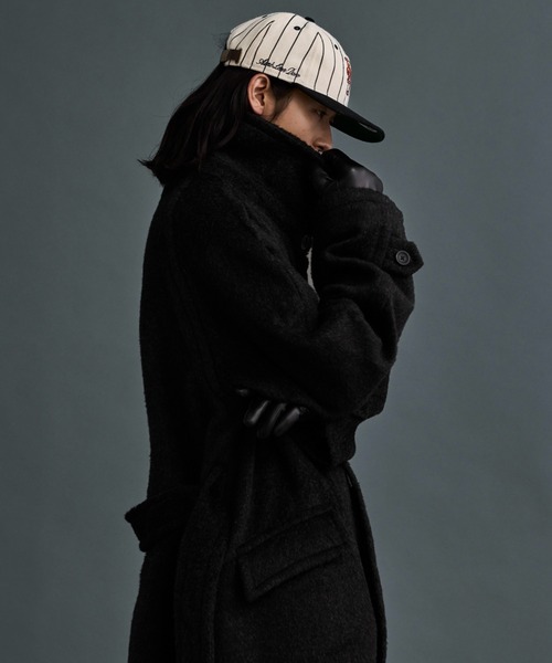 Wool Blend Shaggy Over Coat / ウールブレンドシャギーオーバーコート