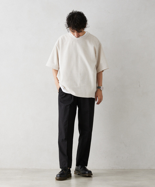 JOURNAL STANDARD relume（ジャーナルスタンダード　レリューム）の「European Flax / ヨーロピアンフラックス 1プリーツ スラックス（スラックス・メンズ・ブラック/アイボリー/オリーブ・MEDIUM/LARGE）」の8枚目の写真