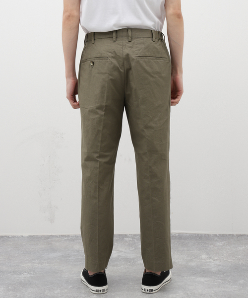 JOURNAL STANDARD relume（ジャーナルスタンダード　レリューム）の「European Flax / ヨーロピアンフラックス 1プリーツ スラックス（スラックス・メンズ・ブラック/アイボリー/オリーブ・MEDIUM/LARGE）」の10枚目の写真