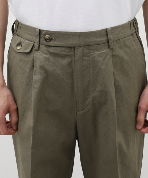 JOURNAL STANDARD relume（ジャーナルスタンダード　レリューム）の「European Flax / ヨーロピアンフラックス 1プリーツ スラックス（スラックス・メンズ・ブラック/アイボリー/オリーブ・MEDIUM/LARGE）」の11枚目の写真