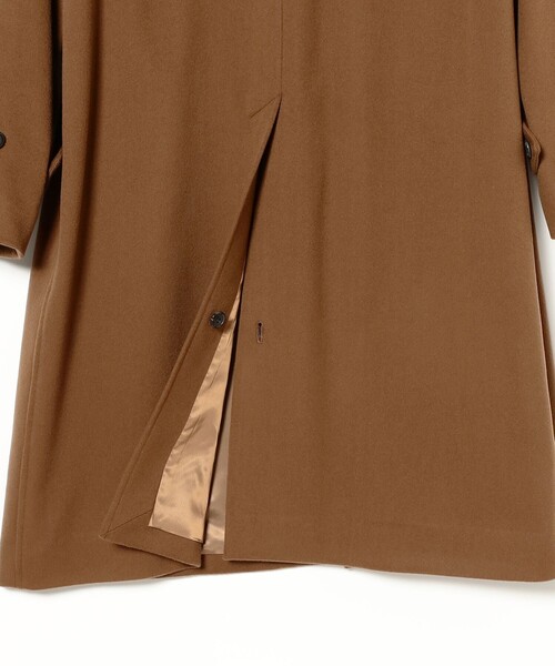 LORO PIANA FABRIC ウール ラグランスリーブ バルカラーコート（ステン