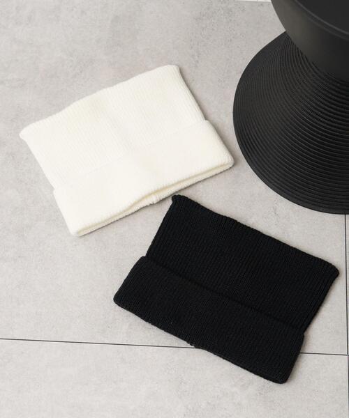 WEGO(ウィゴー)の「WEGO/ネコミミニットキャップ(ニットキャップ/ビーニー・レディース・ブラック/オフホワイト・FREE)」の8枚目の写真