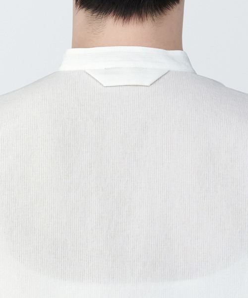 無印良品（ムジルシリョウヒン）の「風を通す　汚れが落ちやすい半袖シャツ（シャツ/ブラウス・メンズ・オフホワイト/ブラック/ブラウン・XS/S/M/L/XL）」の10枚目の写真