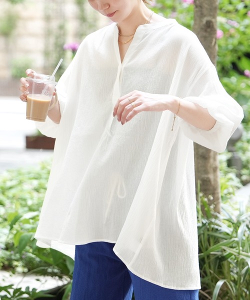 詰め放題福袋チケット対象商品 Re.Verofonna ヴェロフォンナ シャツ ブラウス スキッパーシャツ 送料無料 レディース 9号 Mサイズ トップス コットン100 長袖 楽天市場】☆詰め放題福袋チケット対象商品☆Re.Verofonna