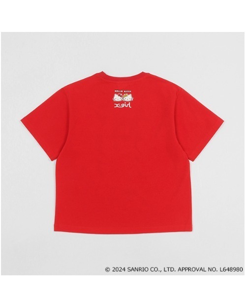 X-girl Stages(エックスガールステージス)の「【ハローキティ】グラフィック半袖Tシャツ(Tシャツ/カットソー・キッズ・オフホワイト/マルチ/レッド・90cm/100cm/110cm/120cm/130cm/140cm)」の10枚目の写真