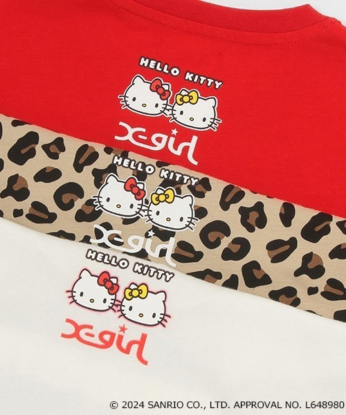 X-girl Stages(エックスガールステージス)の「【ハローキティ】グラフィック半袖Tシャツ(Tシャツ/カットソー・キッズ・オフホワイト/マルチ/レッド・90cm/100cm/110cm/120cm/130cm/140cm)」の5枚目の写真