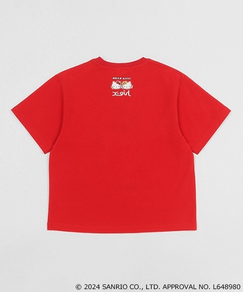 X-girl Stages(エックスガールステージス)の「【ハローキティ】グラフィック半袖Tシャツ(Tシャツ/カットソー・キッズ・オフホワイト/マルチ/レッド・90cm/100cm/110cm/120cm/130cm/140cm)」の18枚目の写真