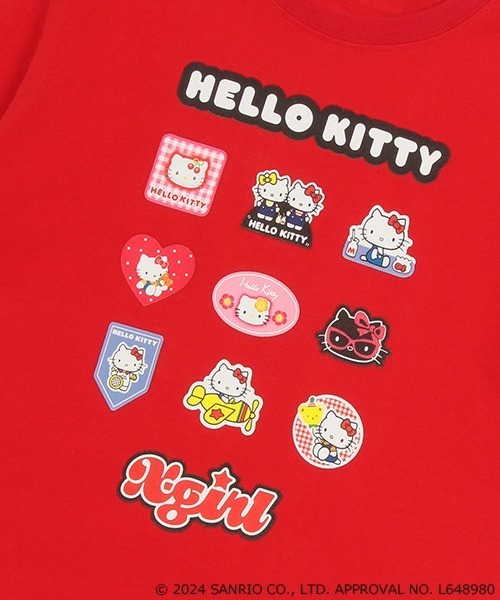 X-girl Stages(エックスガールステージス)の「【ハローキティ】グラフィック半袖Tシャツ(Tシャツ/カットソー・キッズ・オフホワイト/マルチ/レッド・90cm/100cm/110cm/120cm/130cm/140cm)」の21枚目の写真