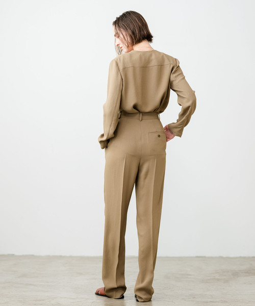 2024 ノーブル　 ELENI ニット　ジャケット　THENIMEコラボ セール】ELENI/エルニ ライトクロスジャケット（ノーカラージャケット