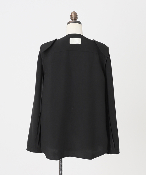 セール】ELENI/エルニ ライトクロスジャケット（ノーカラージャケット