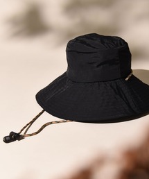 CALIFORNIA OUTFITTERS | 1-5C2 【UVカット９９.９％以上】パッカブル 撥水 つば広ハット UVカット 紫外線対策 あご紐付き 折りたたみ(ハット)