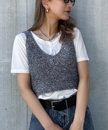 JEANASIS | グリッタービスチェ2P SS/130148(Tシャツ/カットソー)