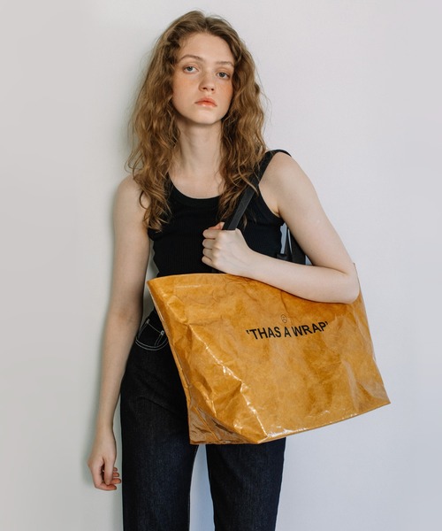 WCJ(ダブルシージェイ)の「【撥水】THAS A WRAP BAG(トートバッグ・レディース・ブラック/ブルー/ホワイト/ベージュ・FREE)」の4枚目の写真