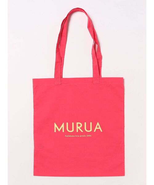 MURUA(ムルーア)の「ロゴトートバッグ(トートバッグ・レディース・アイボリー/ピンク/イエロー/ダークグリーン/ブルー/ブラック・FREE)」の6枚目の写真