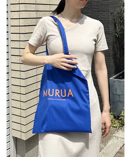 MURUA(ムルーア)の「ロゴトートバッグ(トートバッグ・レディース・アイボリー/ピンク/イエロー/ダークグリーン/ブルー/ブラック・FREE)」の14枚目の写真