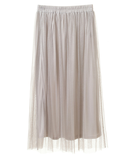 SOFFITTO（ソフィット）の「ラメチュールギャザースカート(取り扱い店舗限定)（スカート・レディース・ブラック/グレー/チャコールグレー・FREE）」の3枚目の写真