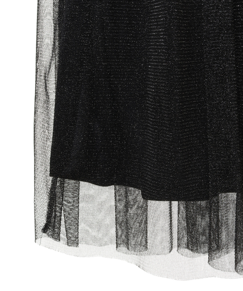 SOFFITTO（ソフィット）の「ラメチュールギャザースカート(取り扱い店舗限定)（スカート・レディース・ブラック/グレー/チャコールグレー・FREE）」の7枚目の写真