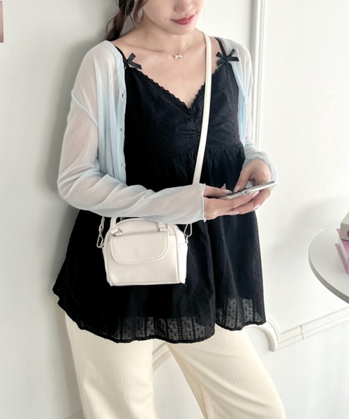 LIZLISA パッチワーク柄　ホルターネック　キャミ　チュニック　リボン LIZLISA パッチワーク柄 ホルターネック キャミ チュニック リボン