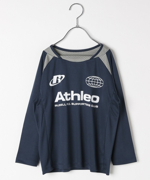 Russell Athletic（ラッセルアスレティック）の「【RUSSELL ATHLETIC】別注ゲームシャツ(KIDS)（Tシャツ/カットソー・キッズ・ネイビー/ブルー/マスタード・130cm/120cm/150cm/140cm）」の21枚目の写真