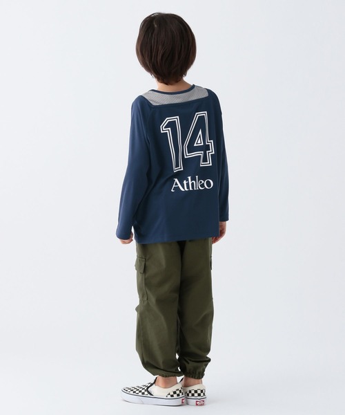 Russell Athletic（ラッセルアスレティック）の「【RUSSELL ATHLETIC】別注ゲームシャツ(KIDS)（Tシャツ/カットソー・キッズ・ネイビー/ブルー/マスタード・130cm/120cm/150cm/140cm）」の11枚目の写真