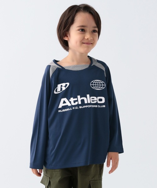 Russell Athletic（ラッセルアスレティック）の「【RUSSELL ATHLETIC】別注ゲームシャツ(KIDS)（Tシャツ/カットソー・キッズ・ネイビー/ブルー/マスタード・130cm/120cm/150cm/140cm）」の13枚目の写真
