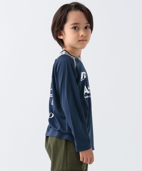 Russell Athletic（ラッセルアスレティック）の「【RUSSELL ATHLETIC】別注ゲームシャツ(KIDS)（Tシャツ/カットソー・キッズ・ネイビー/ブルー/マスタード・130cm/120cm/150cm/140cm）」の14枚目の写真