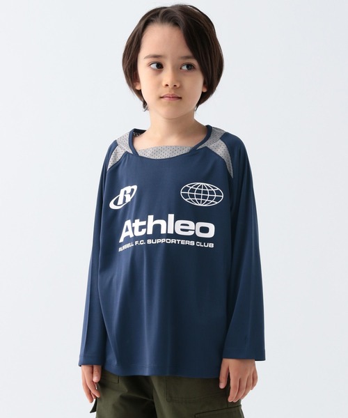 Russell Athletic（ラッセルアスレティック）の「【RUSSELL ATHLETIC】別注ゲームシャツ(KIDS)（Tシャツ/カットソー・キッズ・ネイビー/ブルー/マスタード・130cm/120cm/150cm/140cm）」の15枚目の写真