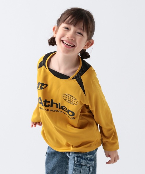 Russell Athletic（ラッセルアスレティック）の「【RUSSELL ATHLETIC】別注ゲームシャツ(KIDS)（Tシャツ/カットソー・キッズ・ネイビー/ブルー/マスタード・130cm/120cm/150cm/140cm）」の6枚目の写真