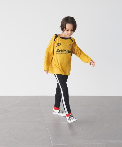 Russell Athletic（ラッセルアスレティック）の「【RUSSELL ATHLETIC】別注ゲームシャツ(KIDS)（Tシャツ/カットソー・キッズ・ネイビー/ブルー/マスタード・130cm/120cm/150cm/140cm）」の4枚目の写真