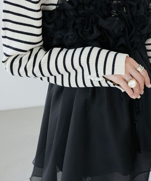 MAJESTIC LEGON(マジェスティックレゴン)の「ミルフィーユキラキラビスチェ(キャミソール・レディース・ブルー/アイボリー/ブラック/ピンク/ブラック系その他2・MEDIUM)」の21枚目の写真