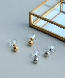 クリアボールキャッチステンレスピアス