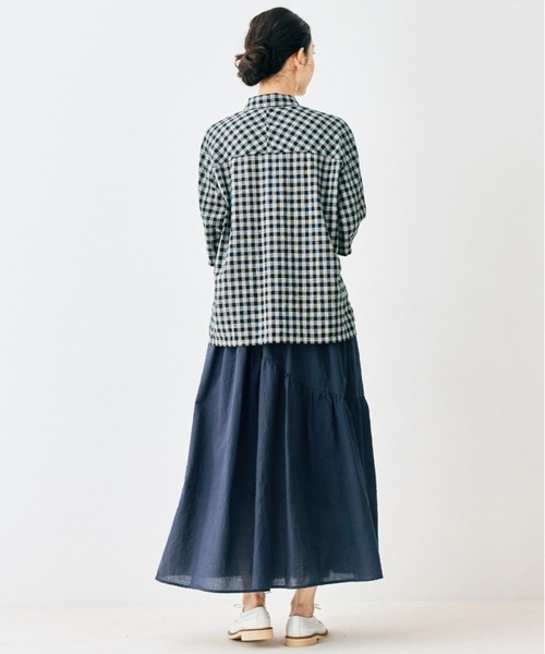 and myera（アンド マイラ）の「ａｎｄ　ｍｙｅｒａ　チェックなシャツ（シャツ/ブラウス・レディース・ブラック・X-LARGE/LARGE/MEDIUM/SMALL）」の8枚目の写真