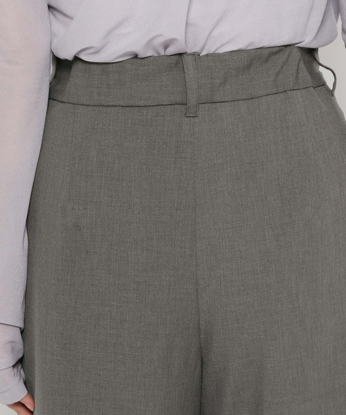 mysty woman（ミスティウーマン）の「インタックワイドパンツ 140933（その他パンツ・レディース・チャコールグレー/ブラック/ベージュ・FREE）」の10枚目の写真