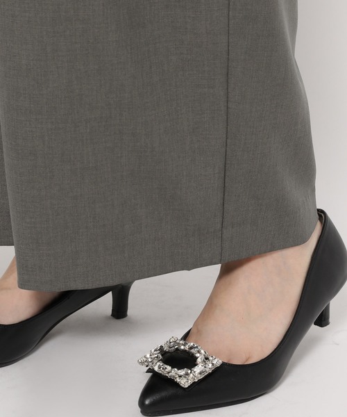 mysty woman（ミスティウーマン）の「インタックワイドパンツ 140933（その他パンツ・レディース・チャコールグレー/ブラック/ベージュ・FREE）」の13枚目の写真