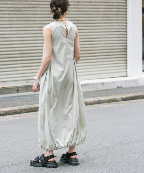 KBF（ケイビーエフ）の「ノースリーブバルーンワンピース（ワンピース・レディース・グレー系その他/バーガンディー・ONE）」の7枚目の写真