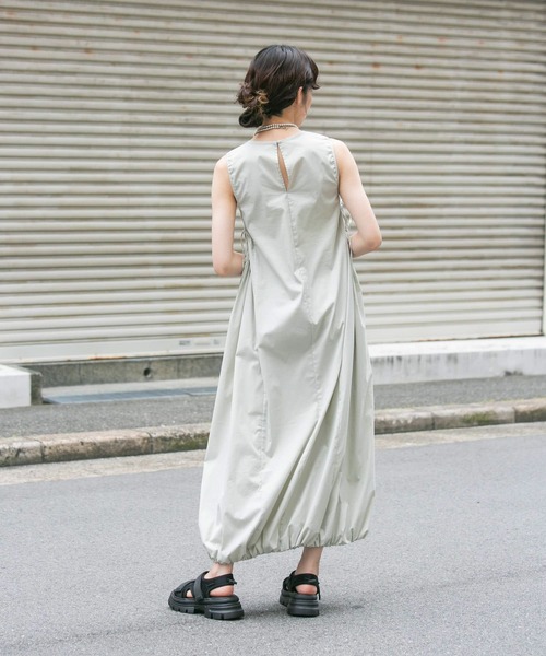 KBF（ケイビーエフ）の「ノースリーブバルーンワンピース（ワンピース・レディース・グレー系その他/バーガンディー・ONE）」の9枚目の写真