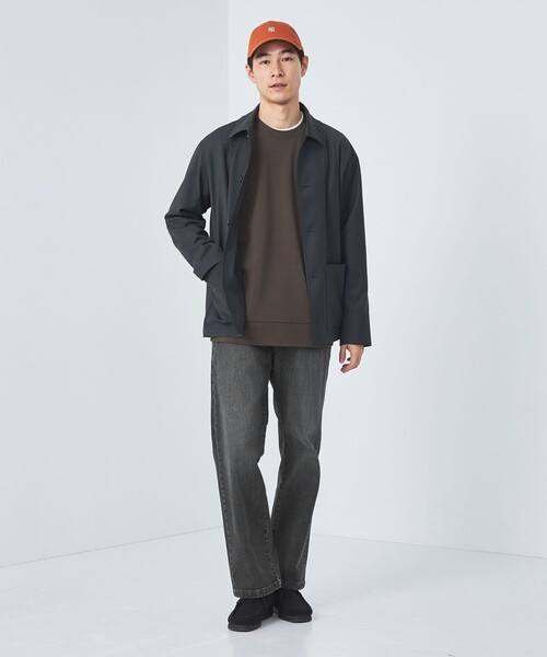 green label relaxing(グリーンレーベルリラクシング)の「パイプドステム デニム スラックス パンツ(デニムパンツ・メンズ・ネイビー/グレー/ホワイト・L/M/S/XL)」の8枚目の写真