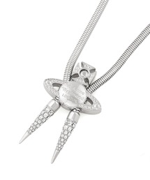 UK発☆Vivienne☆Bolo tie タイ ネックレス ◇Vivienne Westwood◇Bolo Tie クリスタルオーブ ループタイ