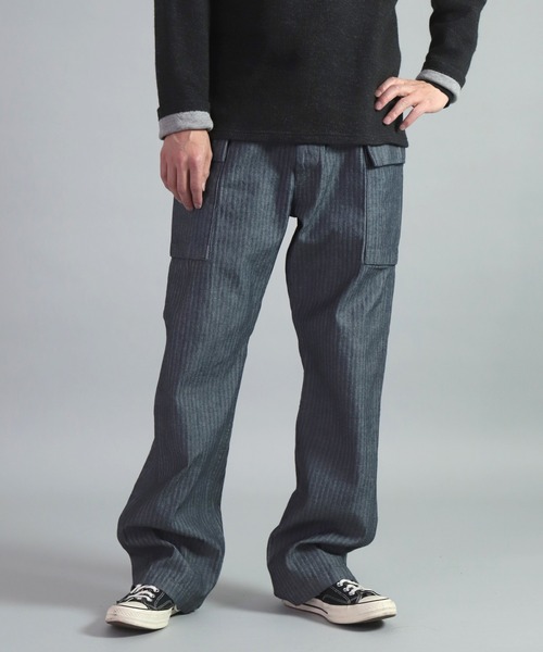 セール】[OMNIGOD mens / オムニゴッド] インディゴヘリンボーン USMC 
