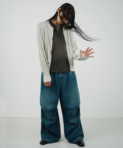 Jieda(ジエダ)の「PIGMENT S/S TEE(Tシャツ/カットソー・メンズ・ブラック/パープル・1/2)」の13枚目の写真